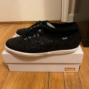 Keds Women's Sparkling Black Sneakers